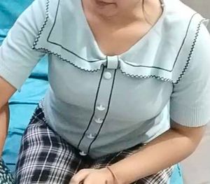 Light Blue Button-Up Knit Top(Korea style)