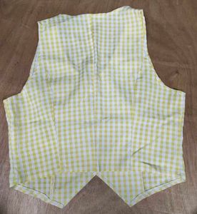Savana Cute ButterYellow Gingham Vest