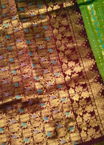 Multi Colour Pure Kanchi Pattu Saree