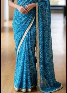 Beautiful printed Bandhani Saree