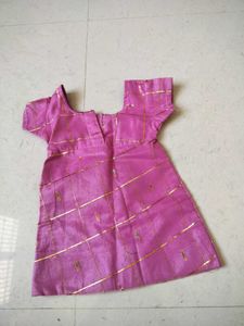 Pink frock for baby girl