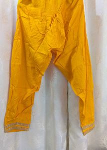 Heavy Yellow Patiala Suit Salwar Set