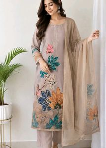 Designer Printed dress material with Dupatta