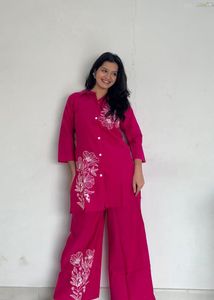 Floral Embroidered Co-Ord Set