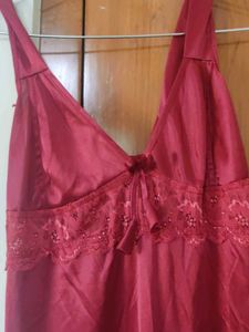 Burgundy Nightgown full length