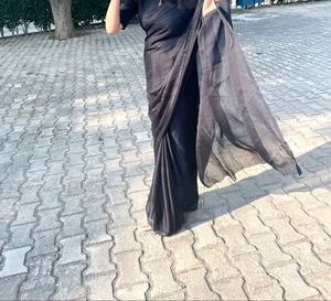 Black Georgette Saree