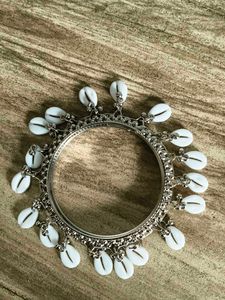 Boho Cowrie Shell Bangle Bracelet