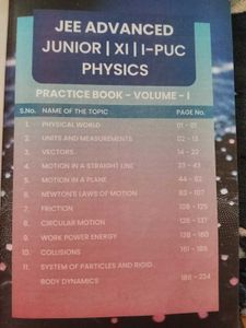 Class 11 JEE Advanced Physics Practice Book