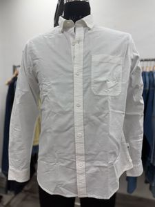 white cotton shirt