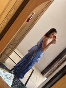 Blue Ethnic Kurta Set with Dupatta