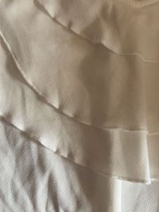 Chic White Layered Ruffle Top