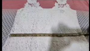 White Lace Dress Bust 38-42 Plus Size