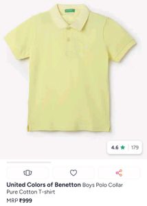 Sale 😍 Branded Kids' Classic Yellow Polo T-Shirt