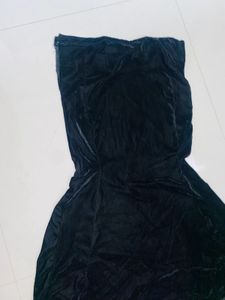 Elegant Black Velvet fishtail skirt