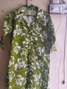 Green Floral Print Shirt