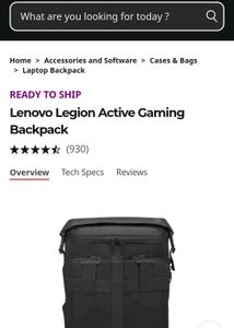 Lenovo Legion Active Gaming Backpack bag