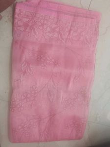 Beautiful Pink Floral Saree
