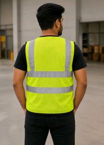 Fluorescent Green Safety Jacket