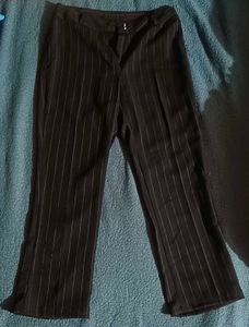 Dark navy blue Pinstripe Trousers