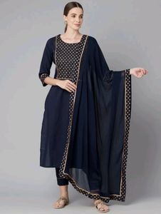 Divena Fancy Kurta Set With Dupatta *COTTON*