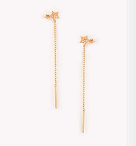 Dainty Butterfly Threader Earrings