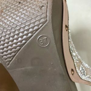 Embellished Wedge Sandals