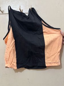 Colorblock Zip Tank Top