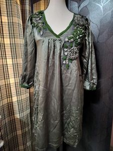 Designer Unique Embellished Silk Dress