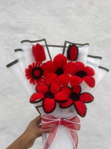Artificial Red Flower Bouquet