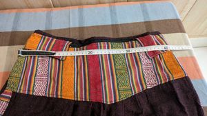 Bohemian Striped Patchwork Trouser