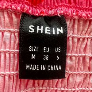 Shein : pink Crop Top