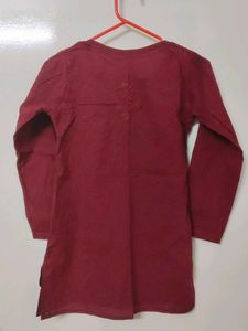 Maroon Kurta