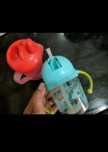 Shirt &amp; Shorts Set And Sipper Bottle