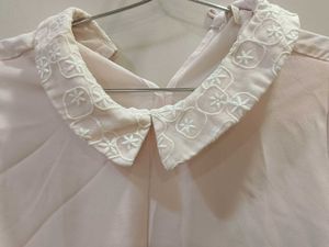 Embroidered Collar Blouse shirt