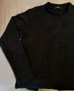 Chic Black Long Sleeve Flared Dress