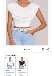 🤍Parisian Ruffle Top