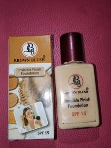 BROWN BLUSH SPF 15 invisible finish foundation