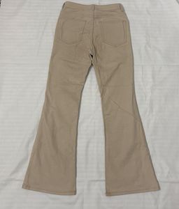 Women's Beige Flared Jeans