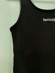 Good condition Vintage Black "favourite" Tank Top