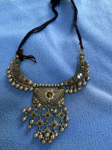Boho Tribal Oxidized Necklace