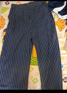 Chic Striped Blazer &amp; Pants Set