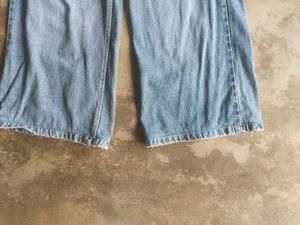 light blue faded jean