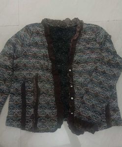 Stylish Textured Button-Up Jacket