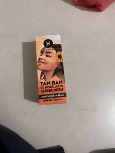 Sugar Tan Ban 1% Kojic Acid Sunscreen