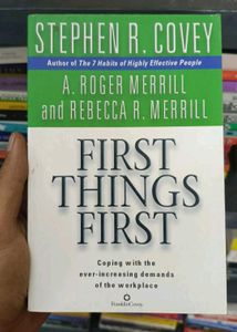 First Things by Stephen Cove