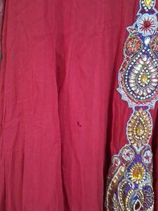 Beautiful Red long frock