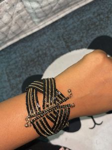 Boho Beaded Statement Cuff Bracelet