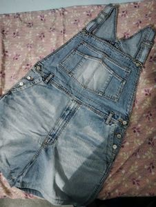 Denim Short Overalls