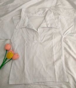 Basic White Crop Tee 🤍