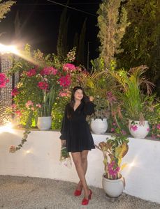 Chic Black Tiered Mini Dress